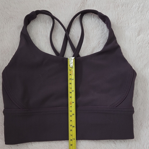 Lululemon Ribbed Longline Sports Bra Purple - Picture 6 of 6